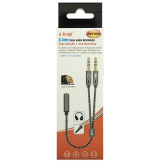 Câble Audio Jack 3.5mm Femelle / 2 Jack 3.5mm Mâle LinQ HDV3063 — LinQ · Smarty Paris 18e